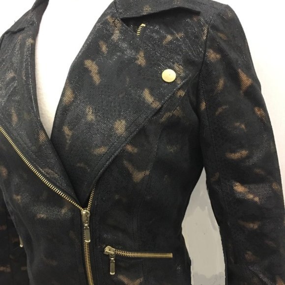 Rock & Republic Cropped Moto Jacket - Picture 4 of 8